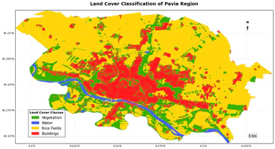 Multi-Sensor Land Cover Classification in the Pavia Region Using Google Earth Engine featured image